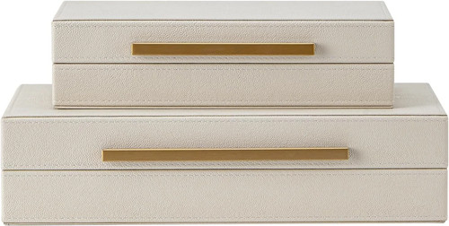 Set beige shagreen - set, 2